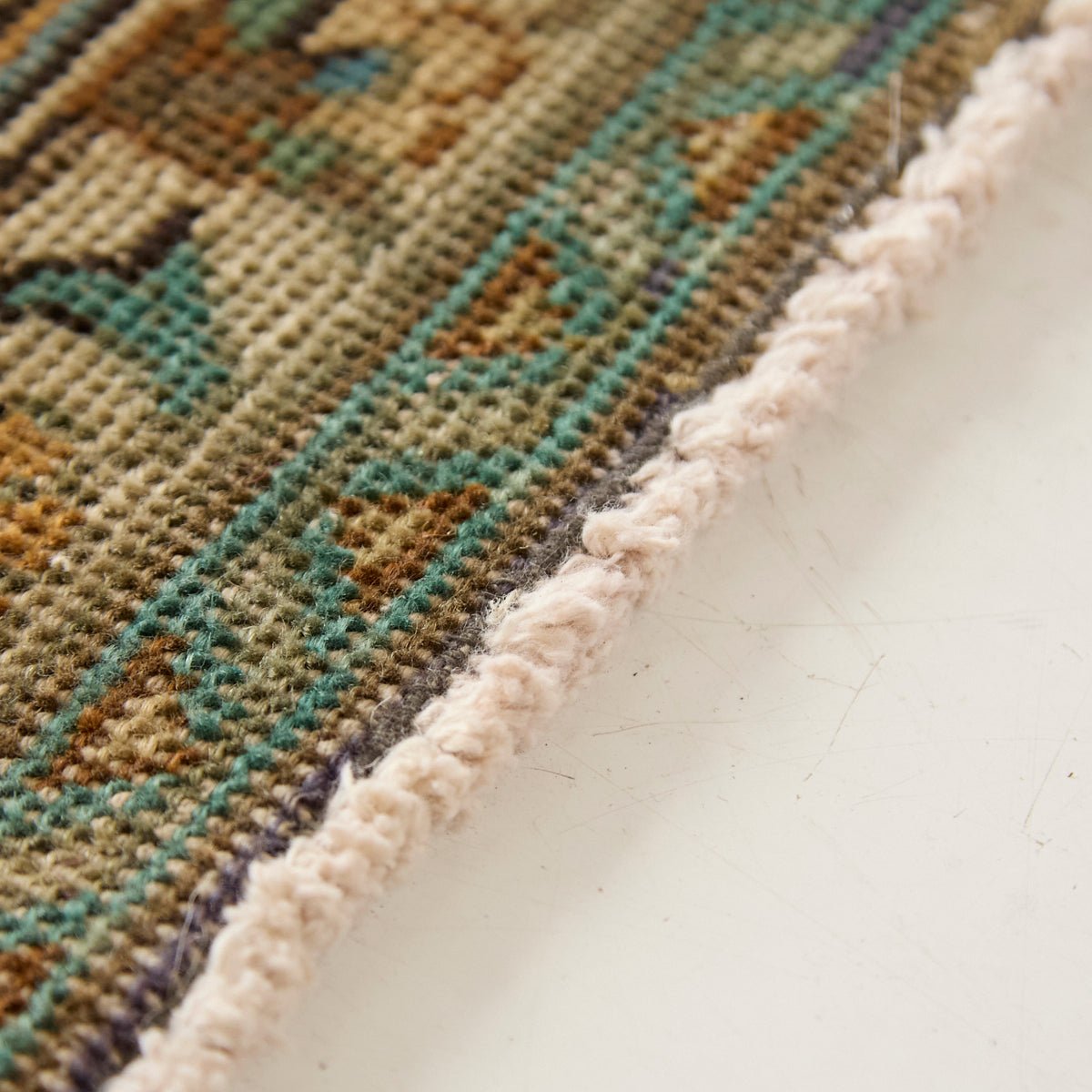 Libourne Vintage Hand Knotted Rug | 9'7" x 12'3.5" - elsie green - textiles