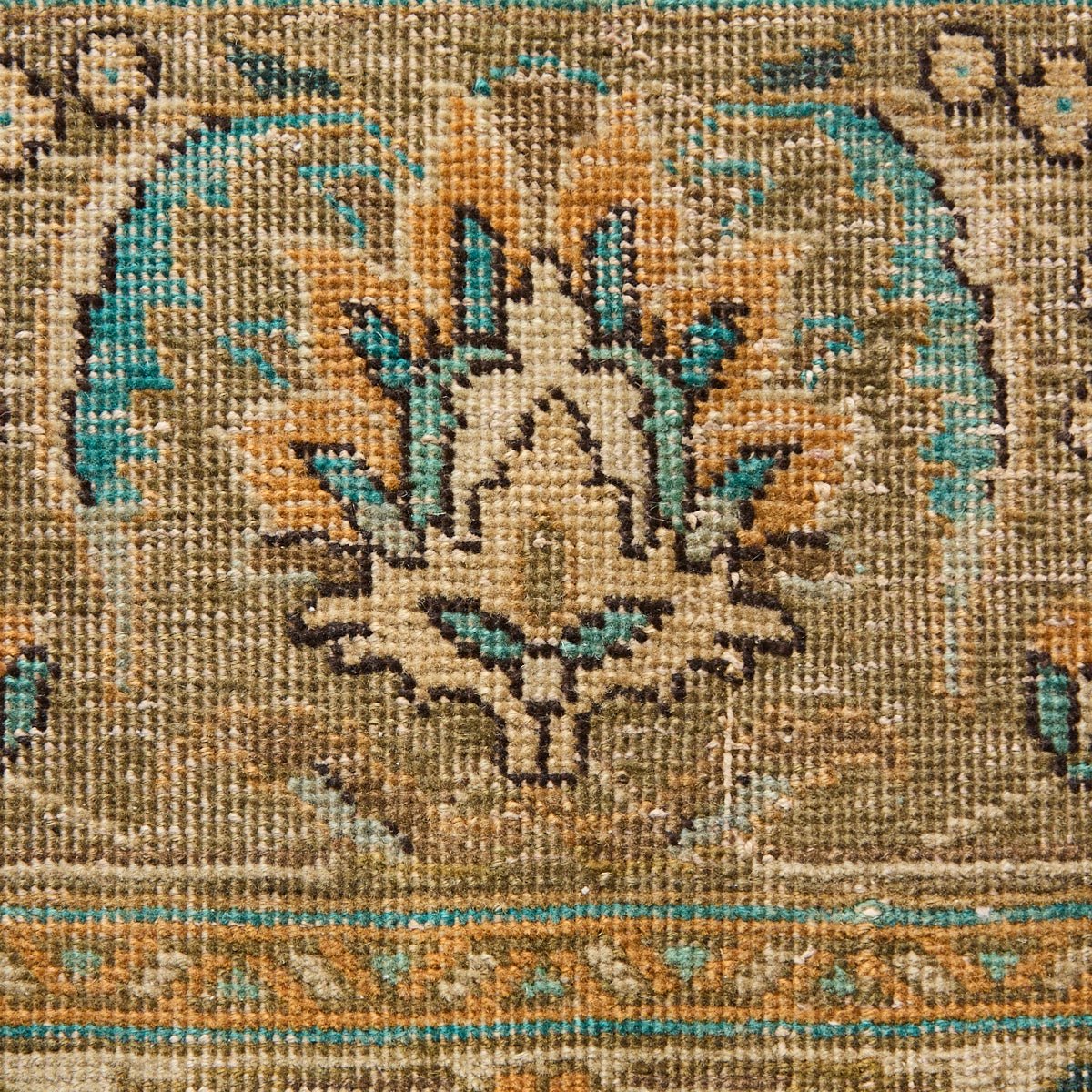 Libourne Vintage Hand Knotted Rug | 9'7" x 12'3.5" - elsie green - textiles
