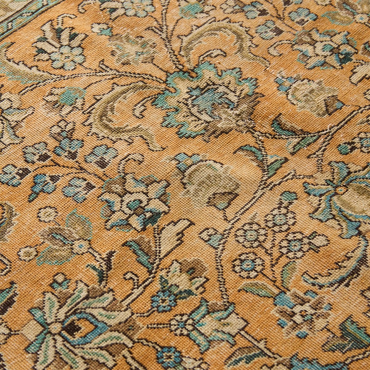 Libourne Vintage Hand Knotted Rug | 9'7" x 12'3.5" - elsie green - textiles