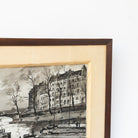l’ile Saint Louis Paris Drawing in India Ink - elsie green - art