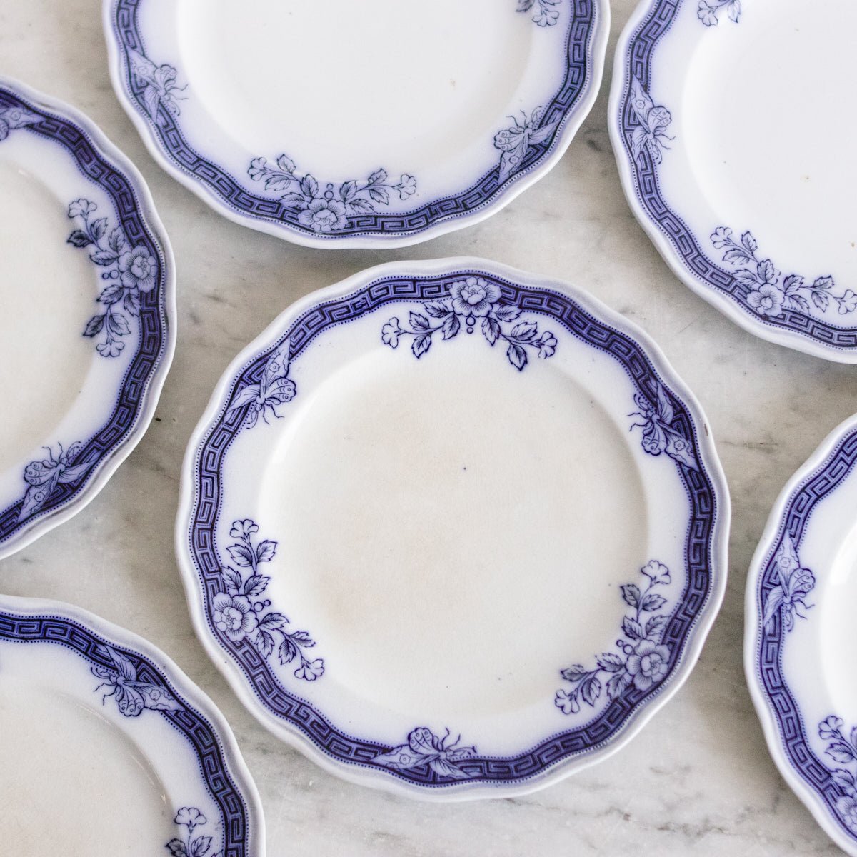 Lima Flow Blue Plate Set of 4 - elsie green - the french kitchen