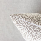 Limited Edition Block Print Pillow Cover | Dominique French Grey - elsie green - Textiles