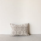 Limited Edition Block Print Pillow Cover | Dominique French Grey - elsie green - Textiles
