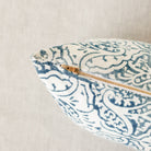 Limited Edition Block Print Pillow Cover | Dominique Indigo - elsie green - Textiles