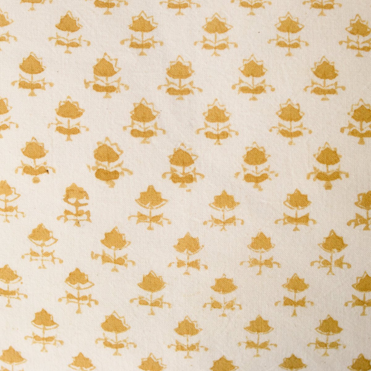 Limited Edition Block Print Pillow Cover | Juliette Gold Reversing to Viviane Gold - elsie green - Textiles