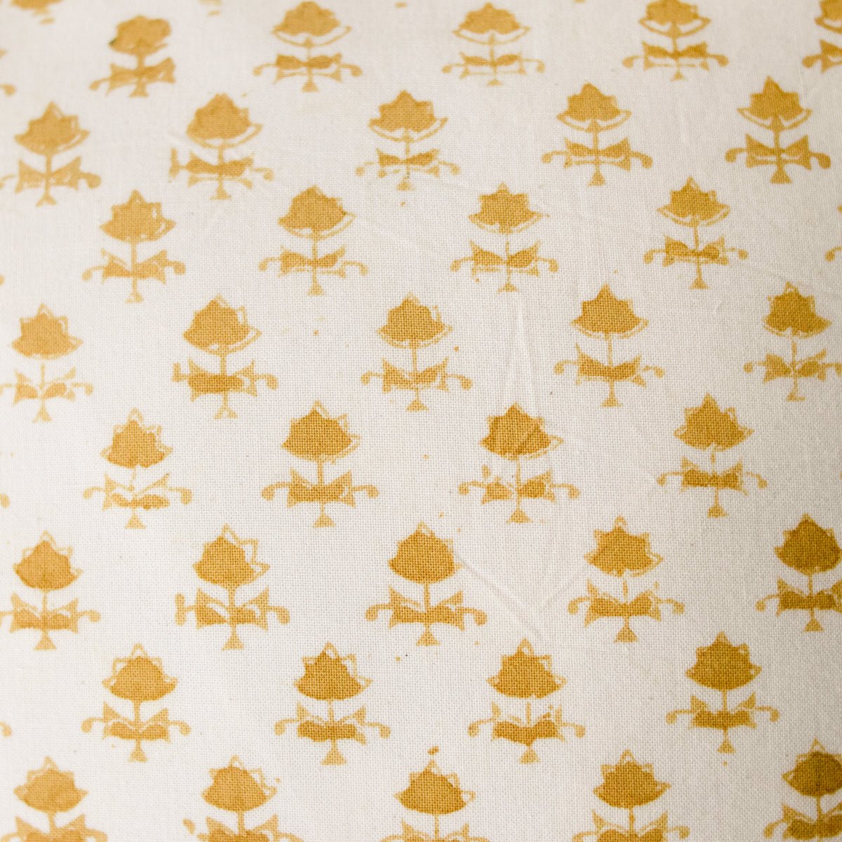 Limited Edition Block Print Pillow Cover | Juliette Gold - elsie green - Textiles