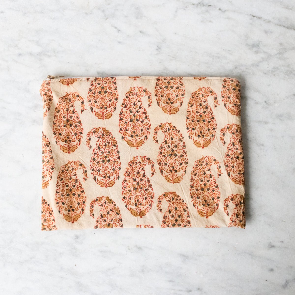 Limited Edition Zipper Pouch Large - elsie green - textiles