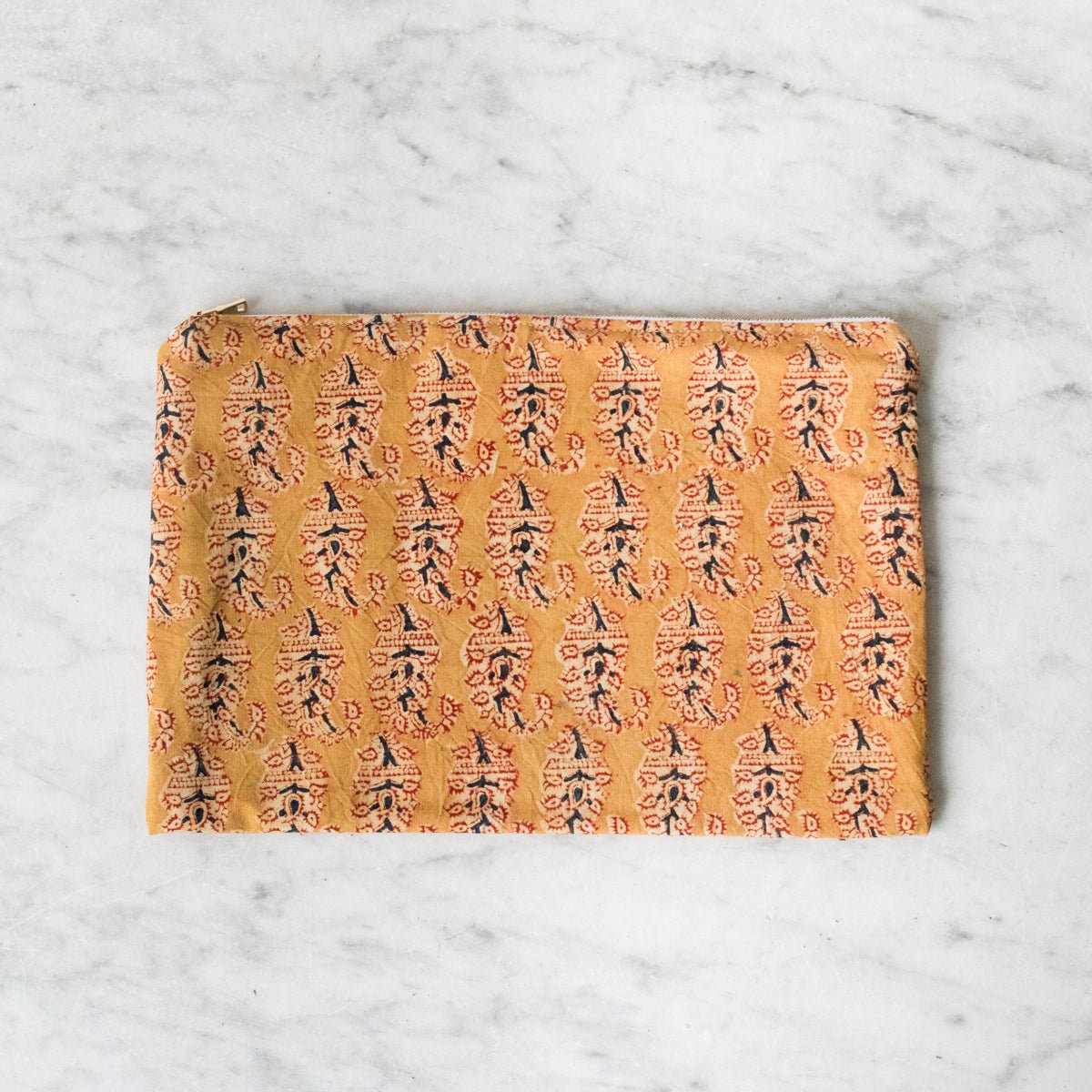 Limited Edition Zipper Pouch Large - elsie green - textiles