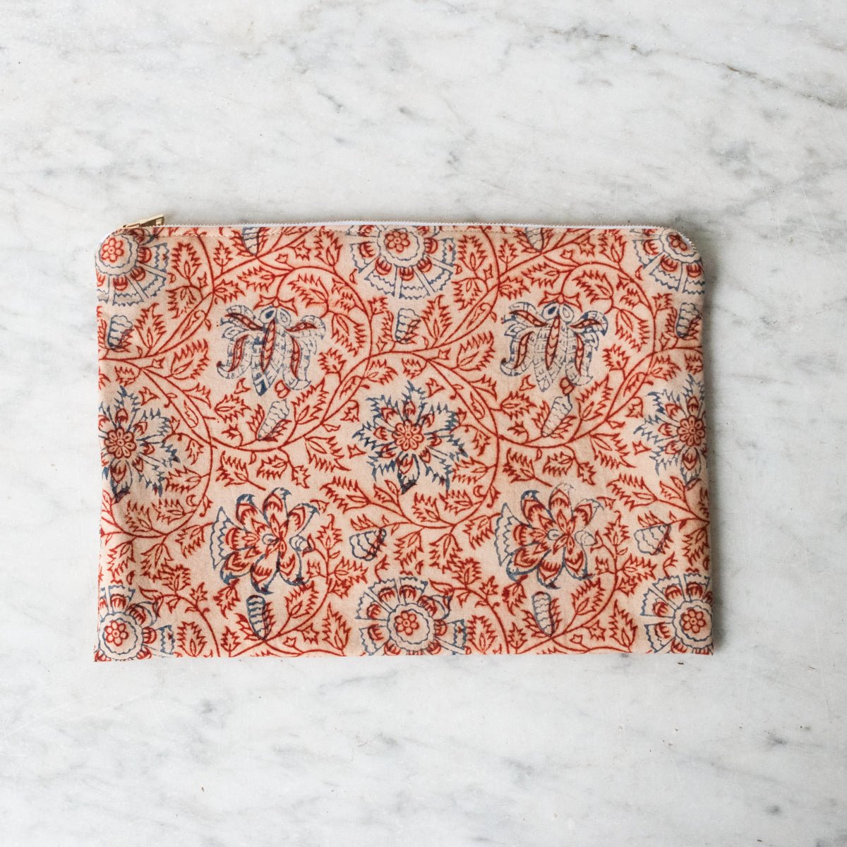 Limited Edition Zipper Pouch Large - elsie green - textiles