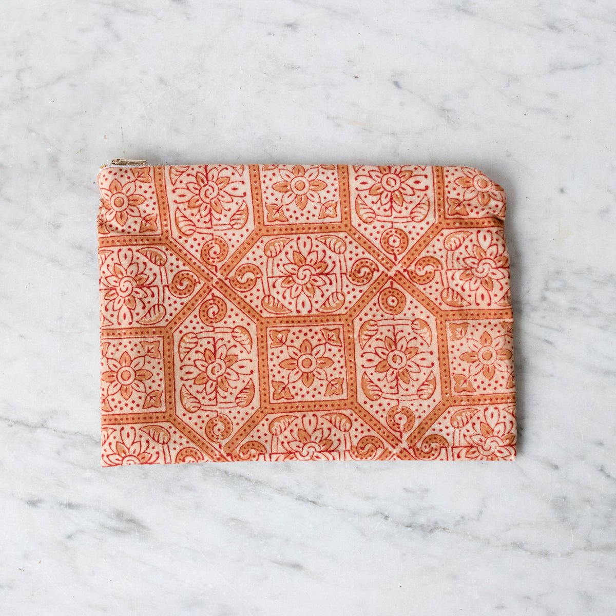 Limited Edition Zipper Pouch | Lipika Gold - elsie green - textiles