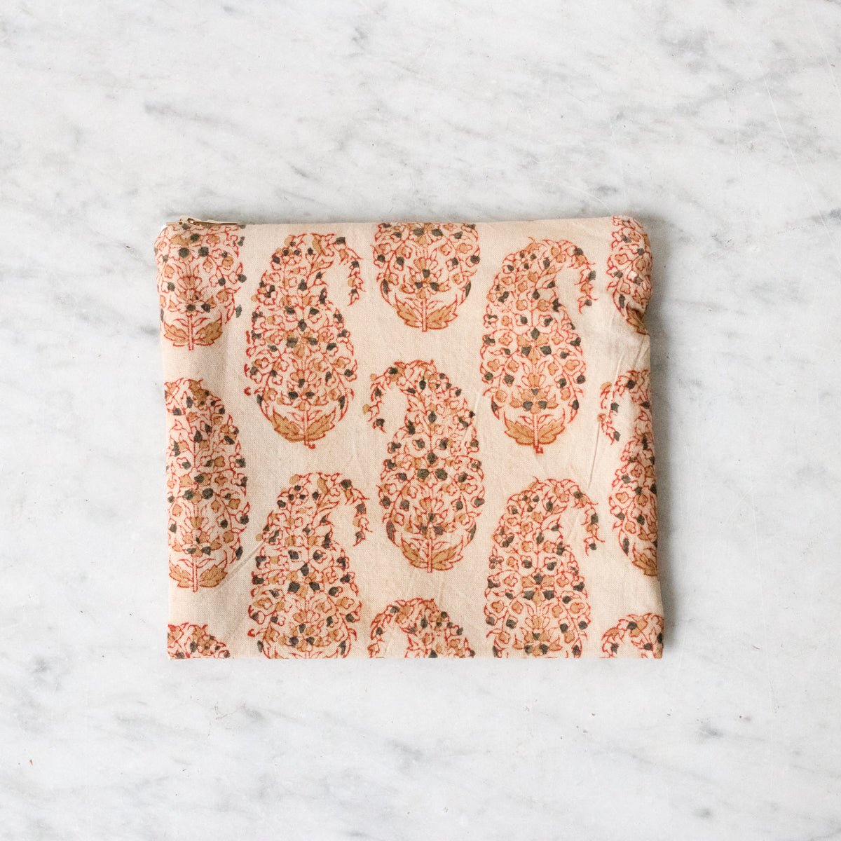 Limited Edition Zipper Pouch Small - elsie green - textiles