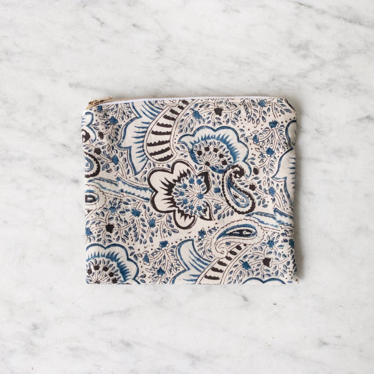 Limited Edition Zipper Pouch Small - elsie green - textiles