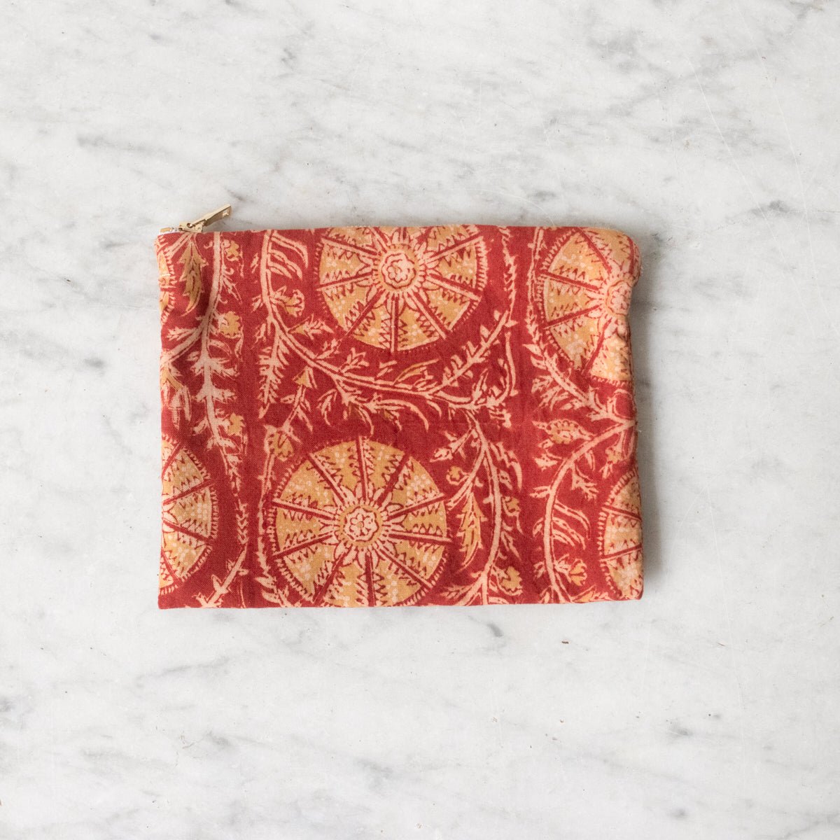 Limited Edition Zipper Pouch Small - elsie green - textiles