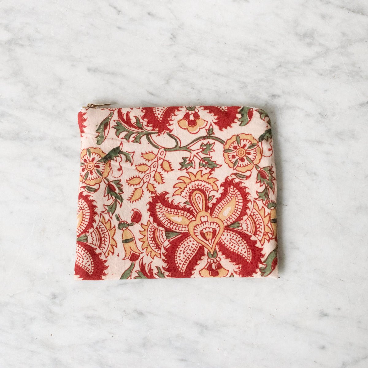 Limited Edition Zipper Pouch Small - elsie green - textiles