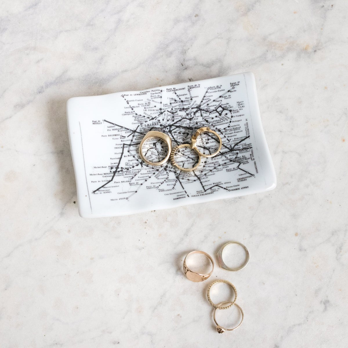 Limoges Paris Map Catchall - elsie green - decor