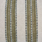 Linen Block Print Pillow Cover | Limeuil Stripe - elsie green - Textiles