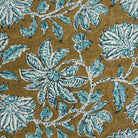 Linen Block Print Pillow Cover | Yvoire Tobacco - elsie green - Textiles