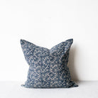 Linen Block Printed Pillow Cover | Kochin - elsie green - Textiles