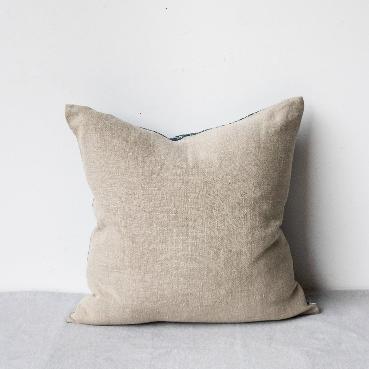 Linen Block Printed Pillow Cover | Kochin - elsie green - Textiles