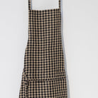 Linen Daily Apron | Black Gingham - elsie green - Textiles