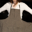 Linen Daily Apron | Black Gingham - elsie green - Textiles