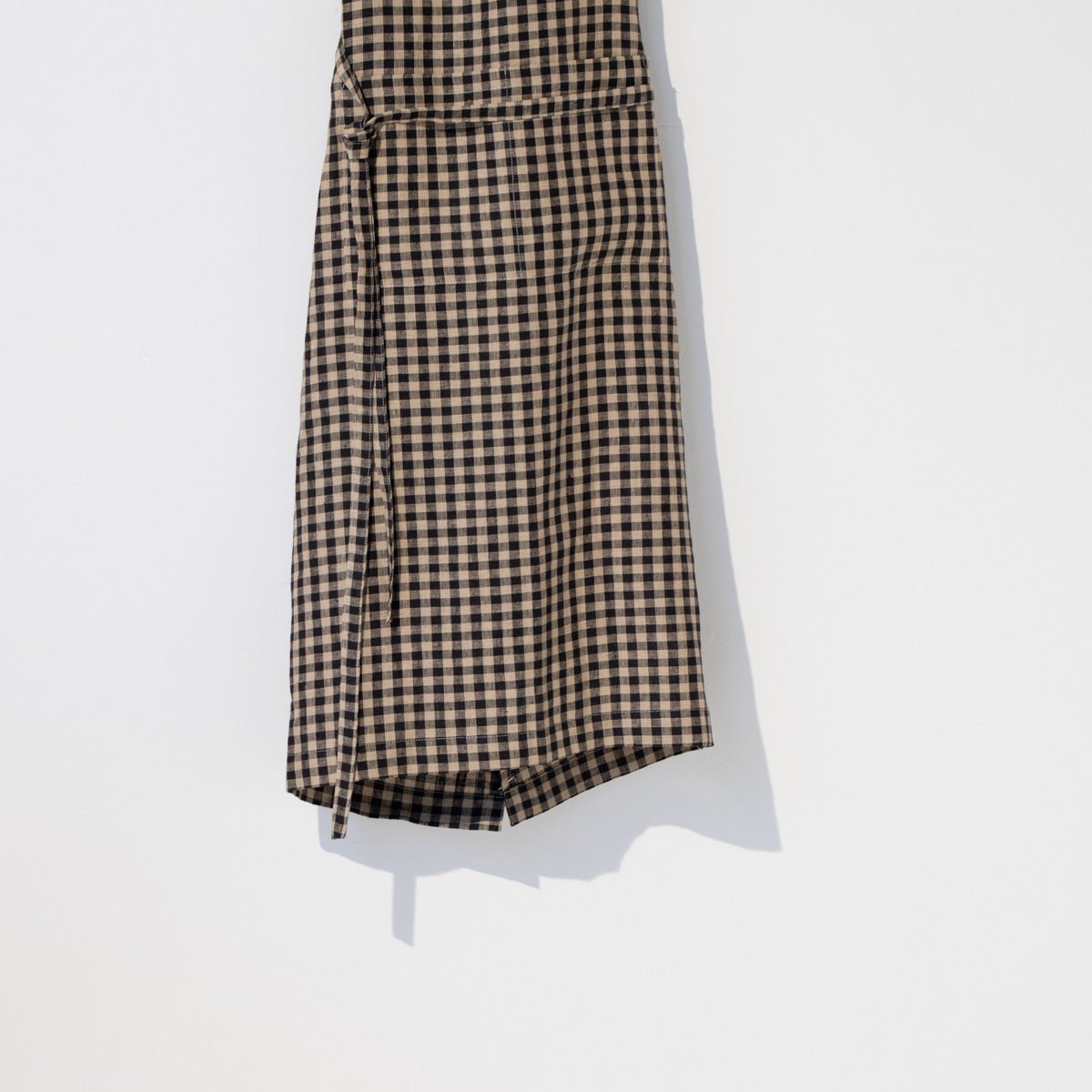Linen Daily Apron | Black Gingham - elsie green - Textiles