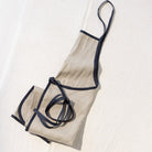 Linen Daily Apron | Linen with Black Trim - elsie green - Textiles