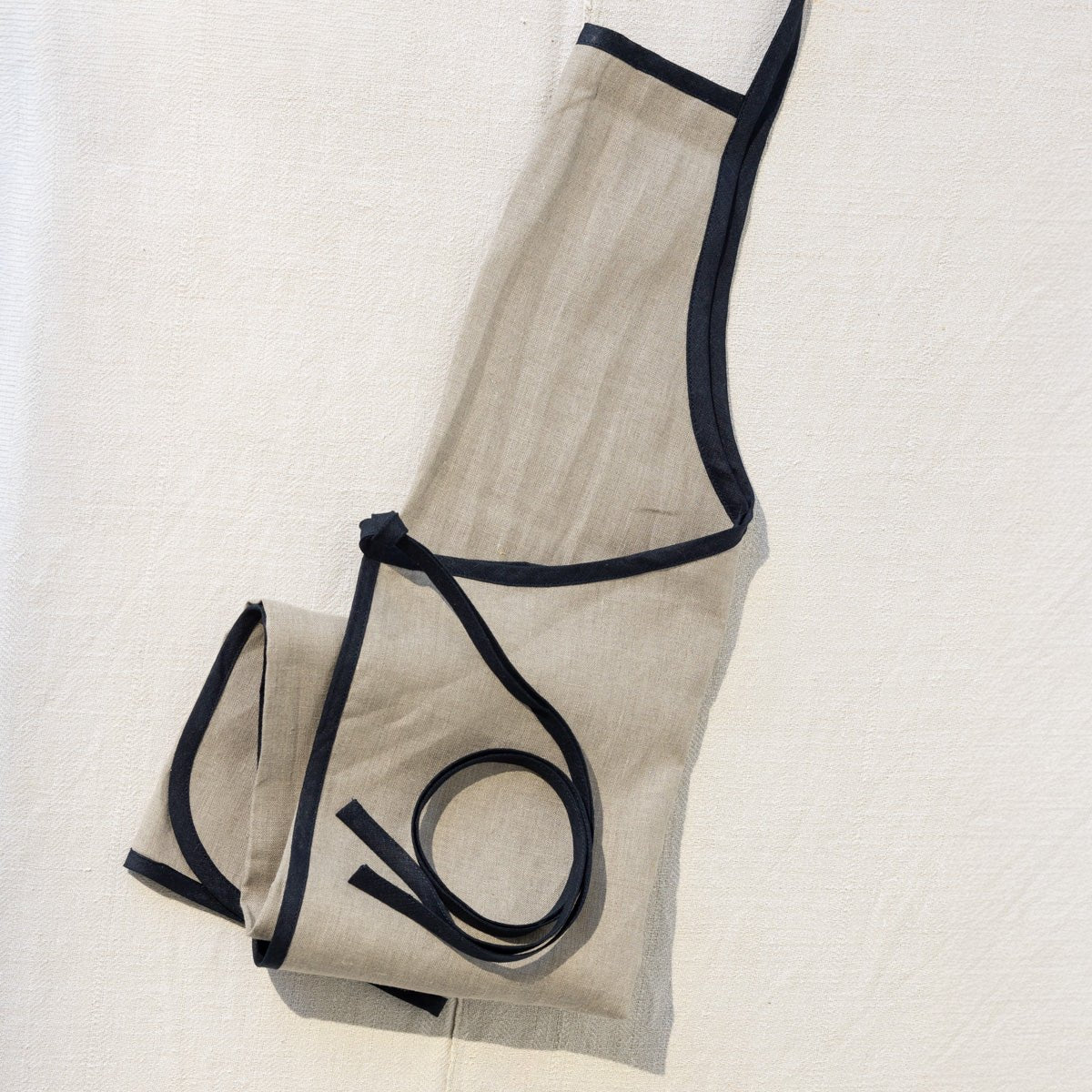 Linen Daily Apron | Linen with Black Trim - elsie green - Textiles