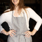 Linen Daily Apron | Navy Stripe - elsie green - Textiles
