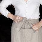 Linen Garcon Apron - elsie green - Textiles