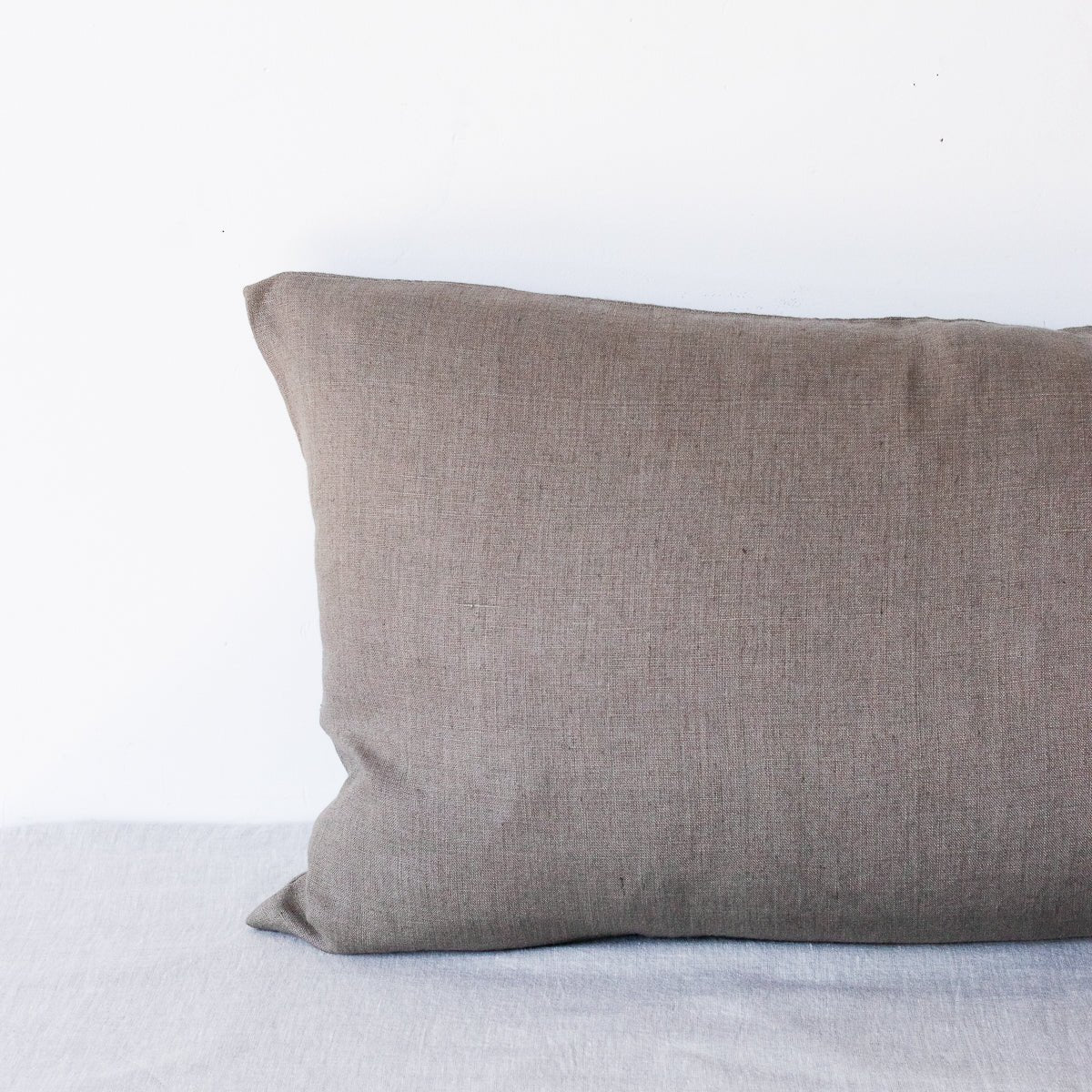 Linen Lumbar Pillow Cover - elsie green - textiles
