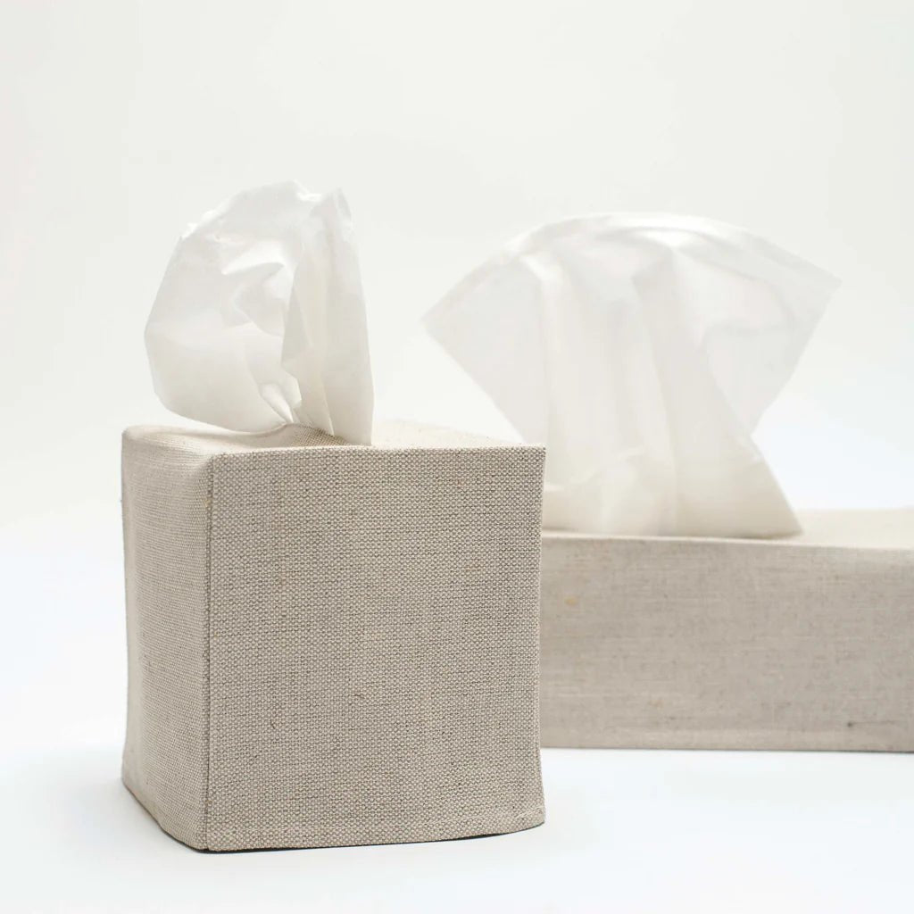 Linen Tissue Cover - elsie green - Textiles