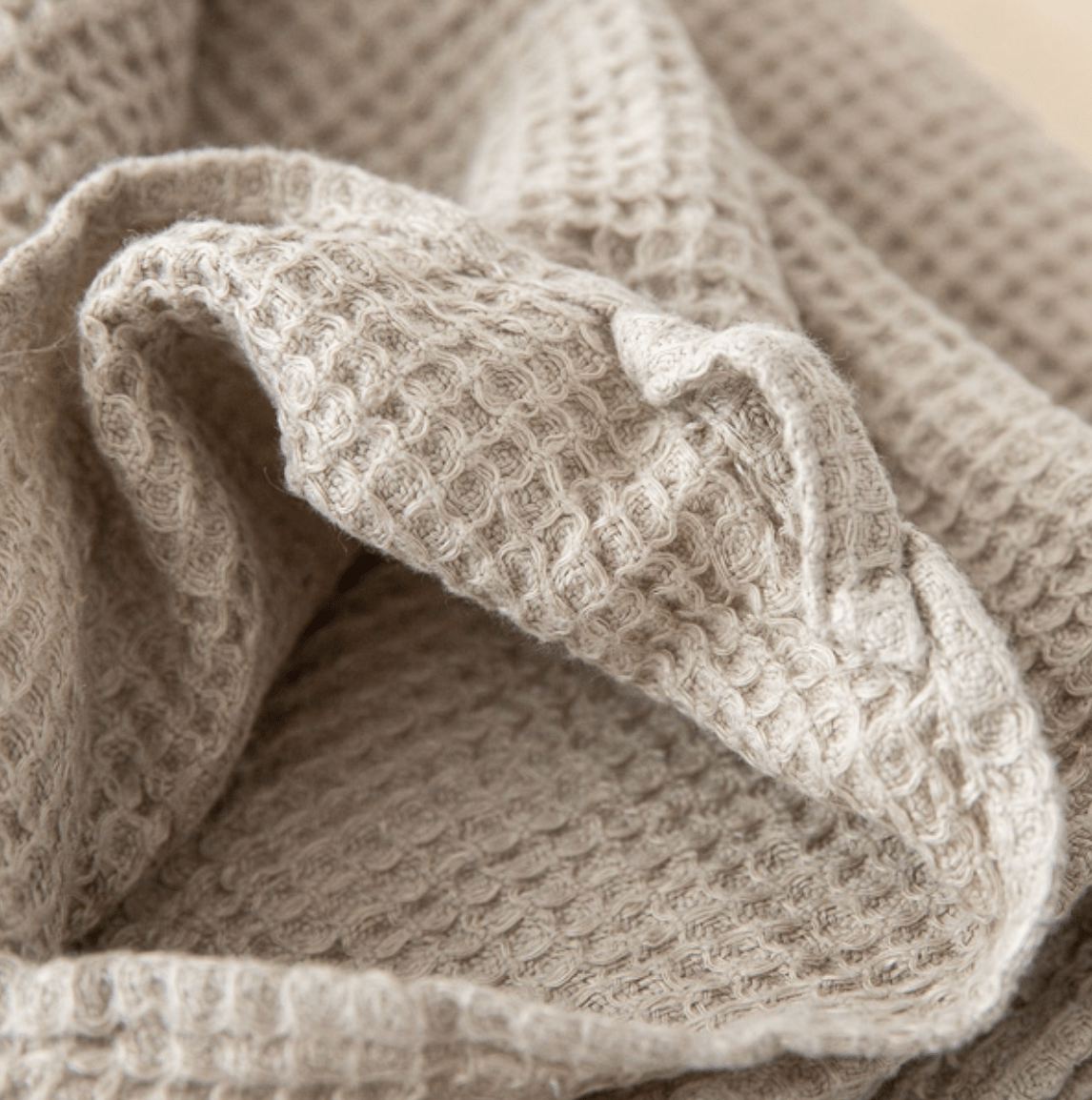 Linen Waffle Towel | Natural - elsie green - textiles