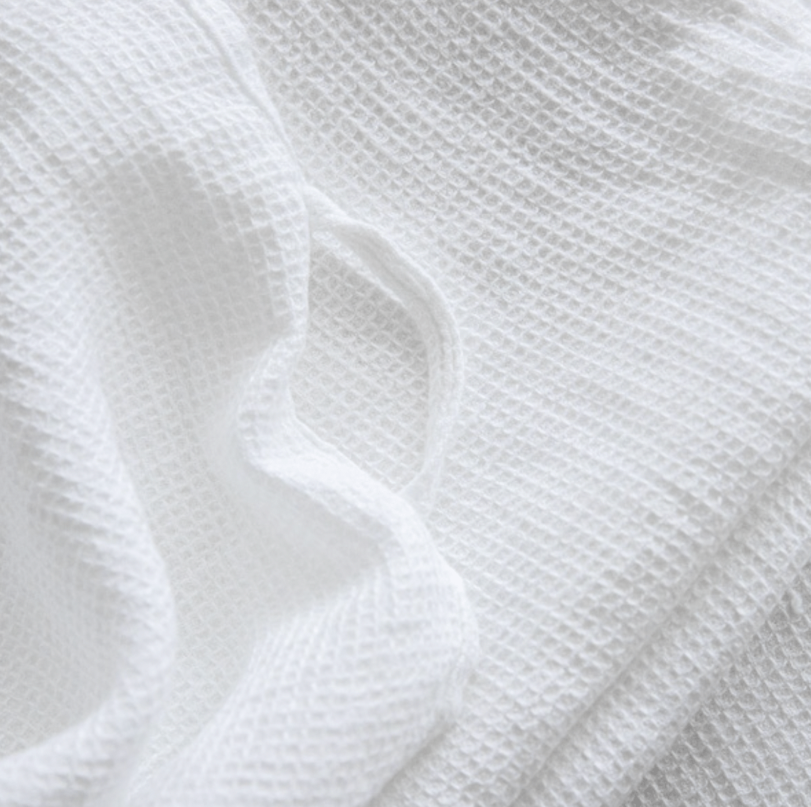 Linen Waffle Towel | White - elsie green - textiles