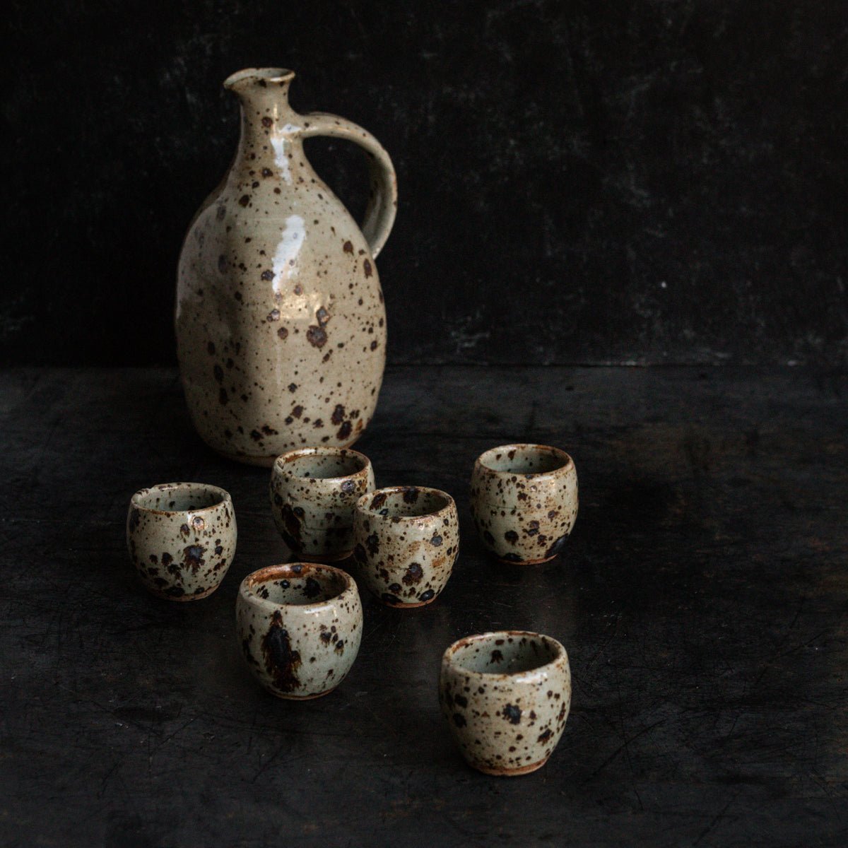 Liquor Set | Stoneware Signed by Artist - elsie green - the french kitchen