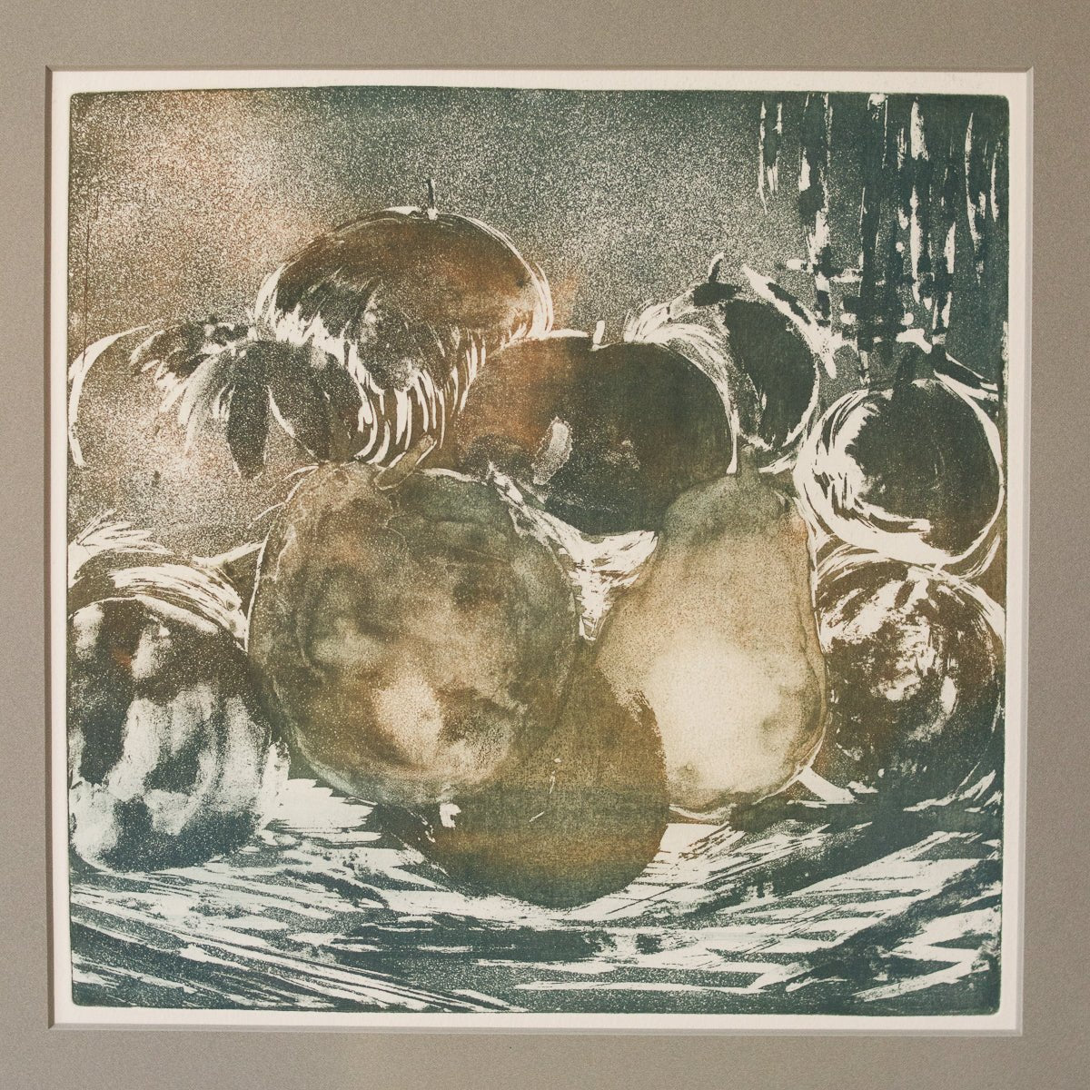 Lithograph With Fruit - elsie green - Art