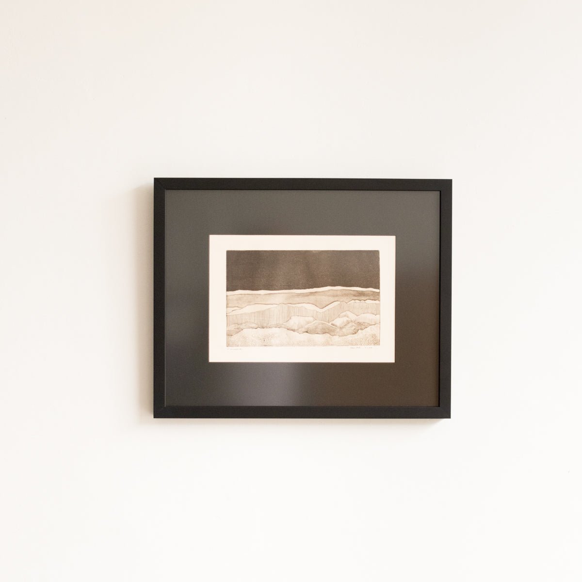 Lithograph With Landscape In Black & White - elsie green - Art