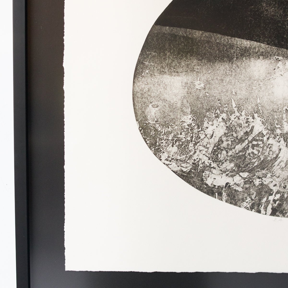 Lithograph With Night Sky In Black & White - elsie green - Art