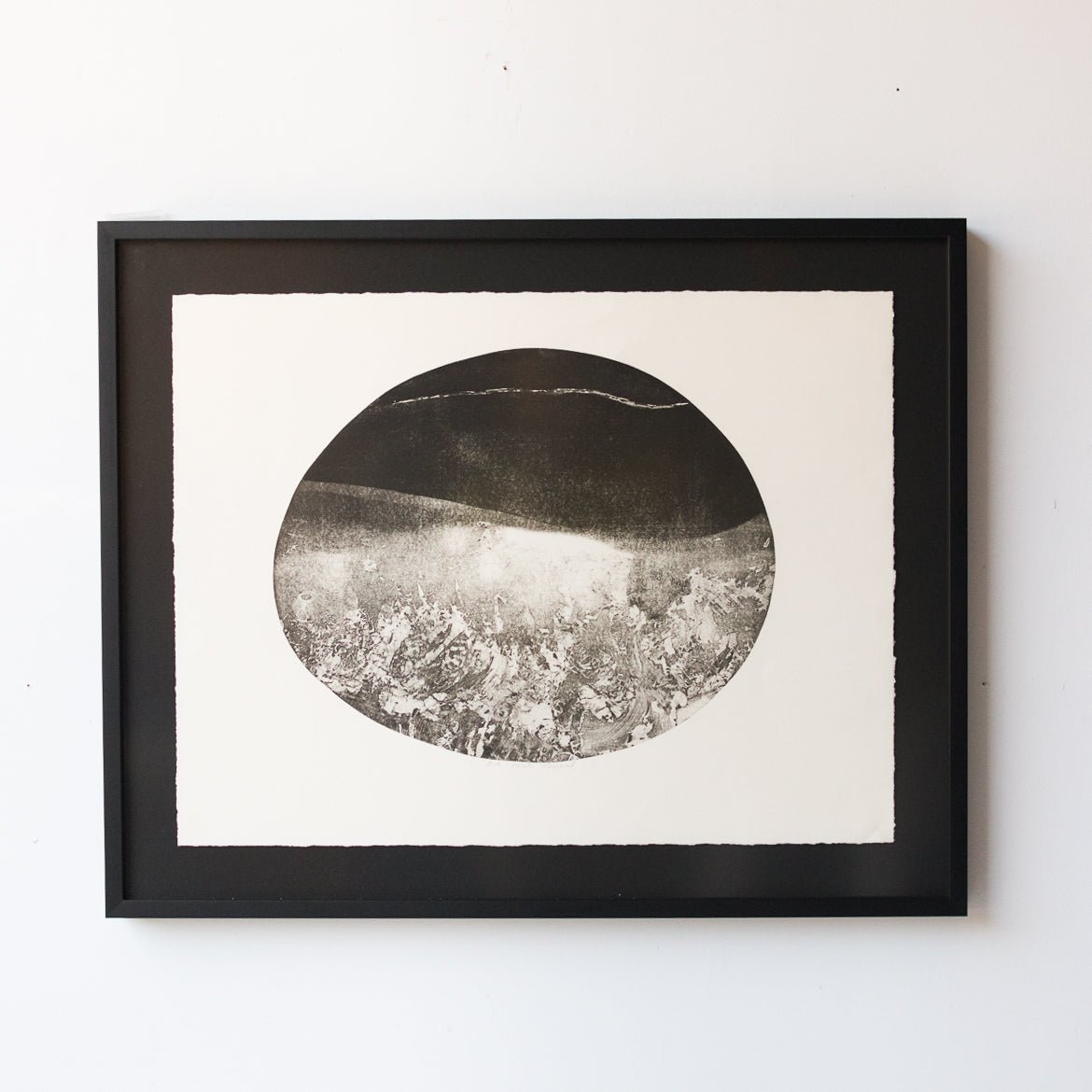 Lithograph With Night Sky In Black & White - elsie green - Art