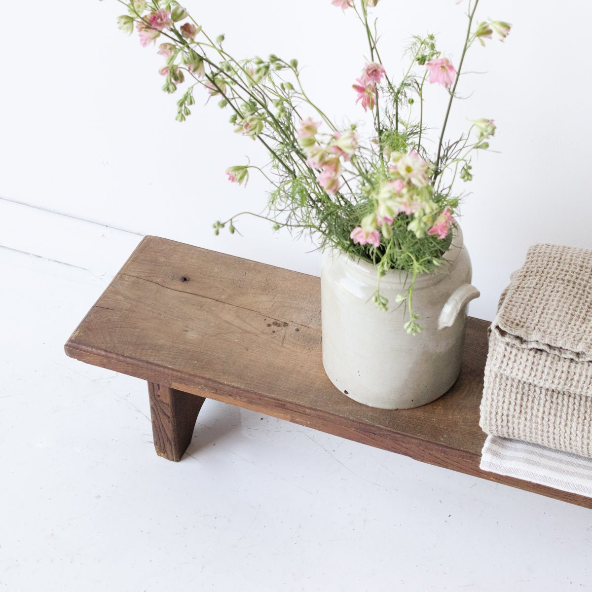 Long Oak Stepstool - elsie green - furniture