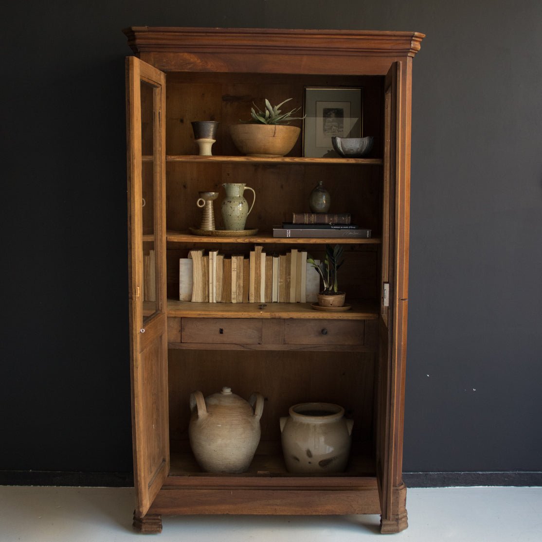 Louis Philippe Burlwood Vitrine - elsie green - furniture