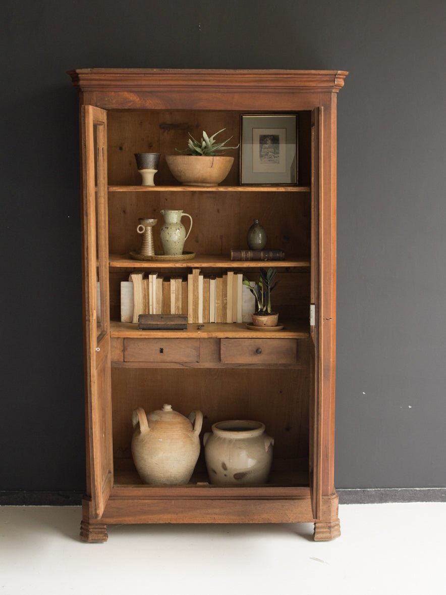 Louis Philippe Burlwood Vitrine - elsie green - furniture