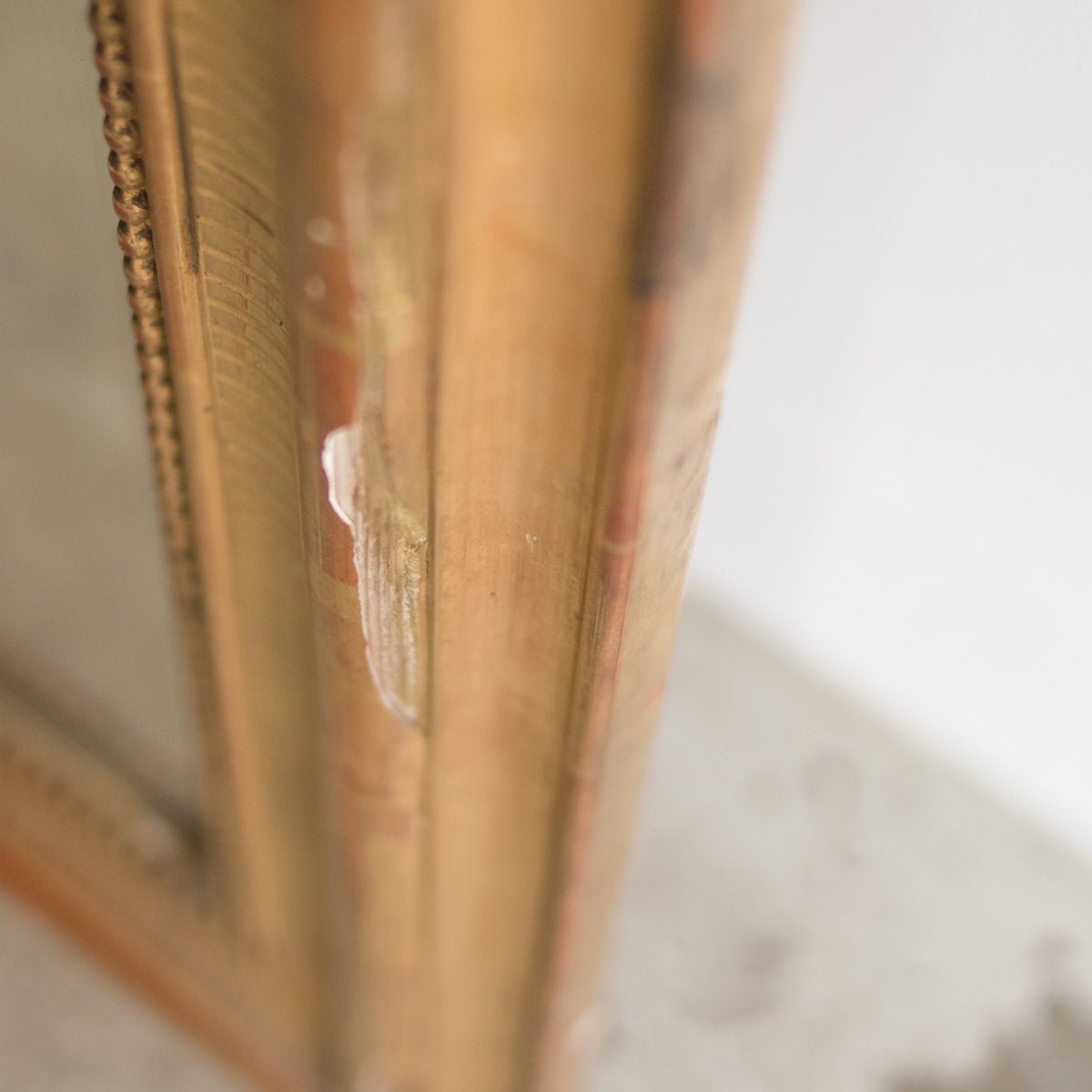 Louis Philippe Mirror with Red Clay Bole | 36 x 51 - elsie green - decor