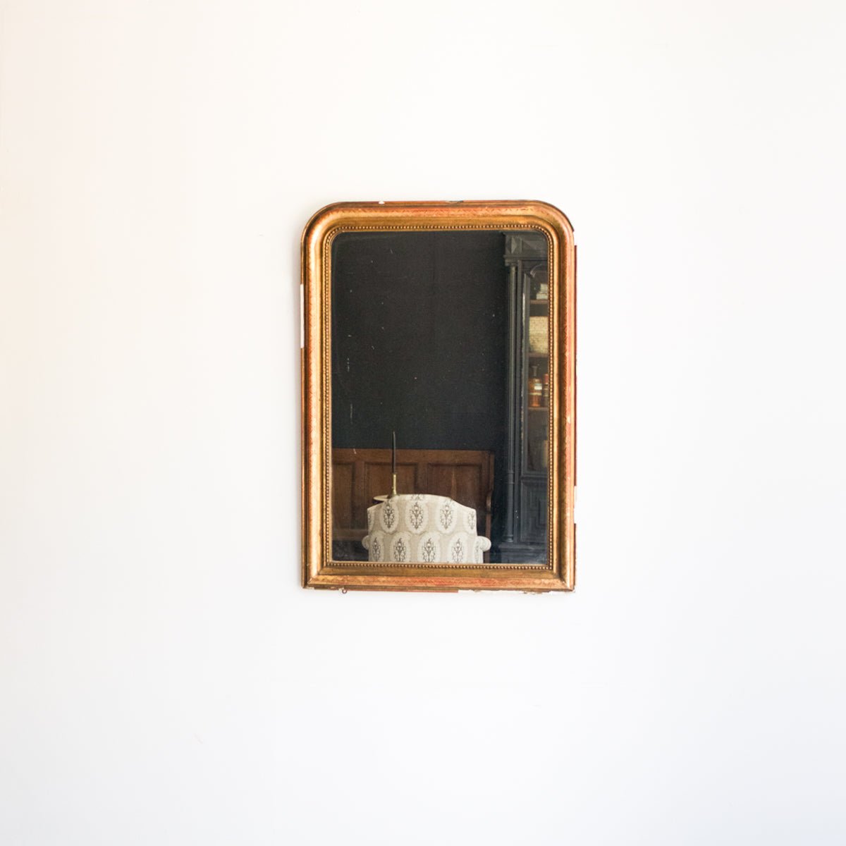 Louis Philippe Mirror with Red Clay Bole - elsie green - Decor