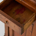 Louis Philippe Walnut Bedside Table - elsie green - furniture