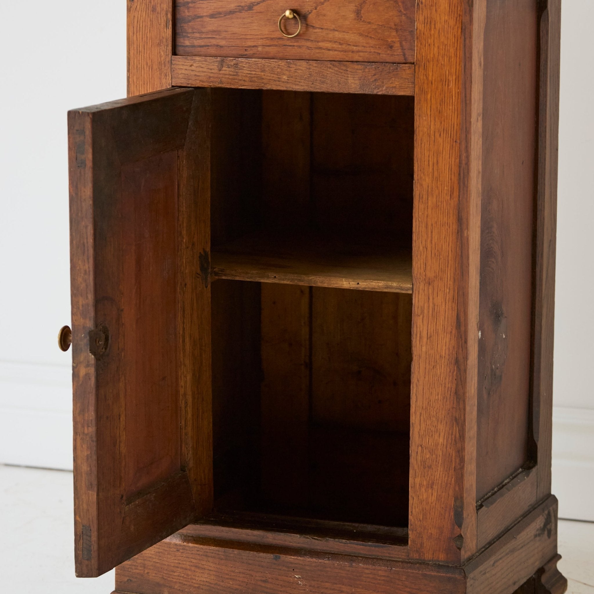 Louis Philippe Walnut Bedside Table - elsie green - furniture