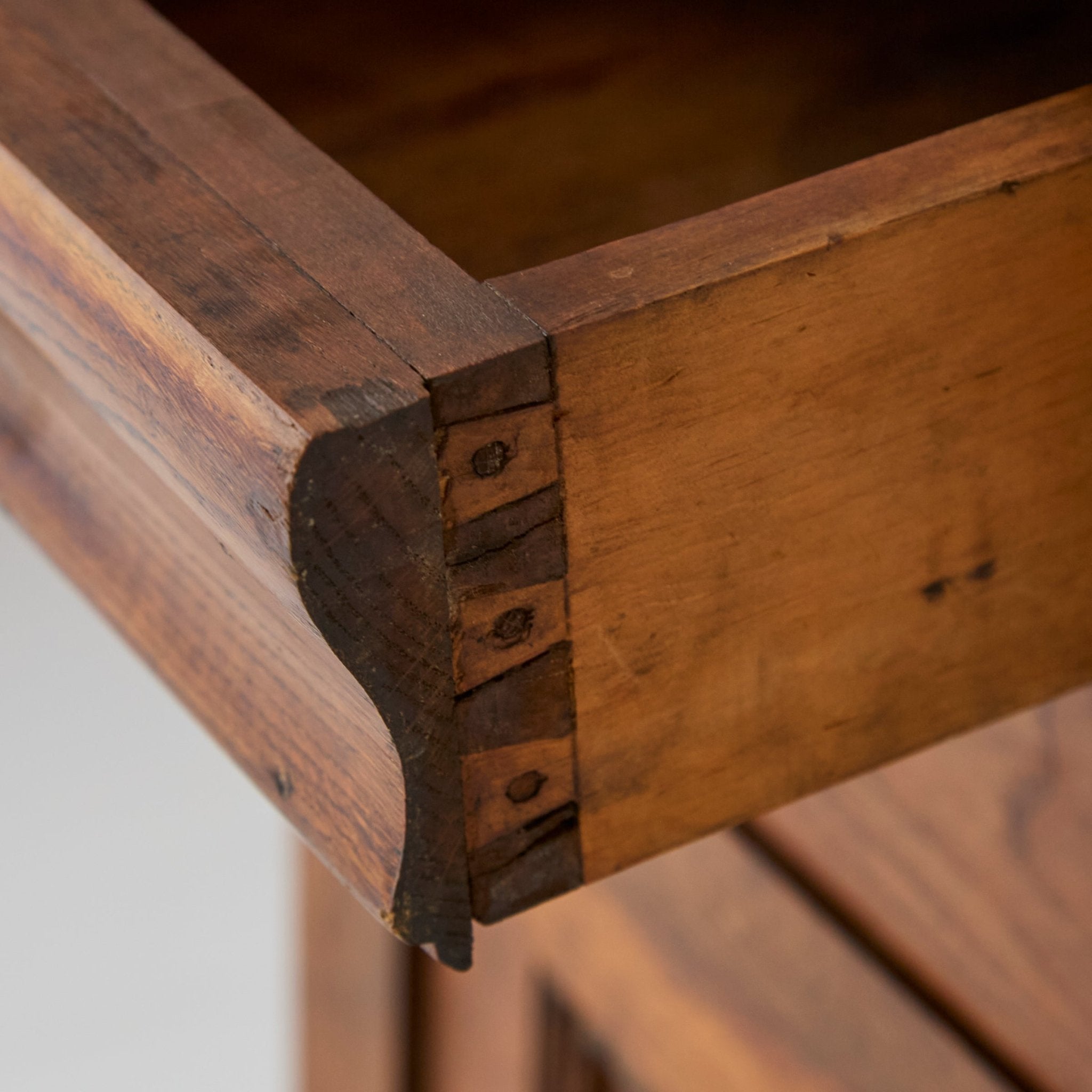 Louis Philippe Walnut Bedside Table - elsie green - furniture