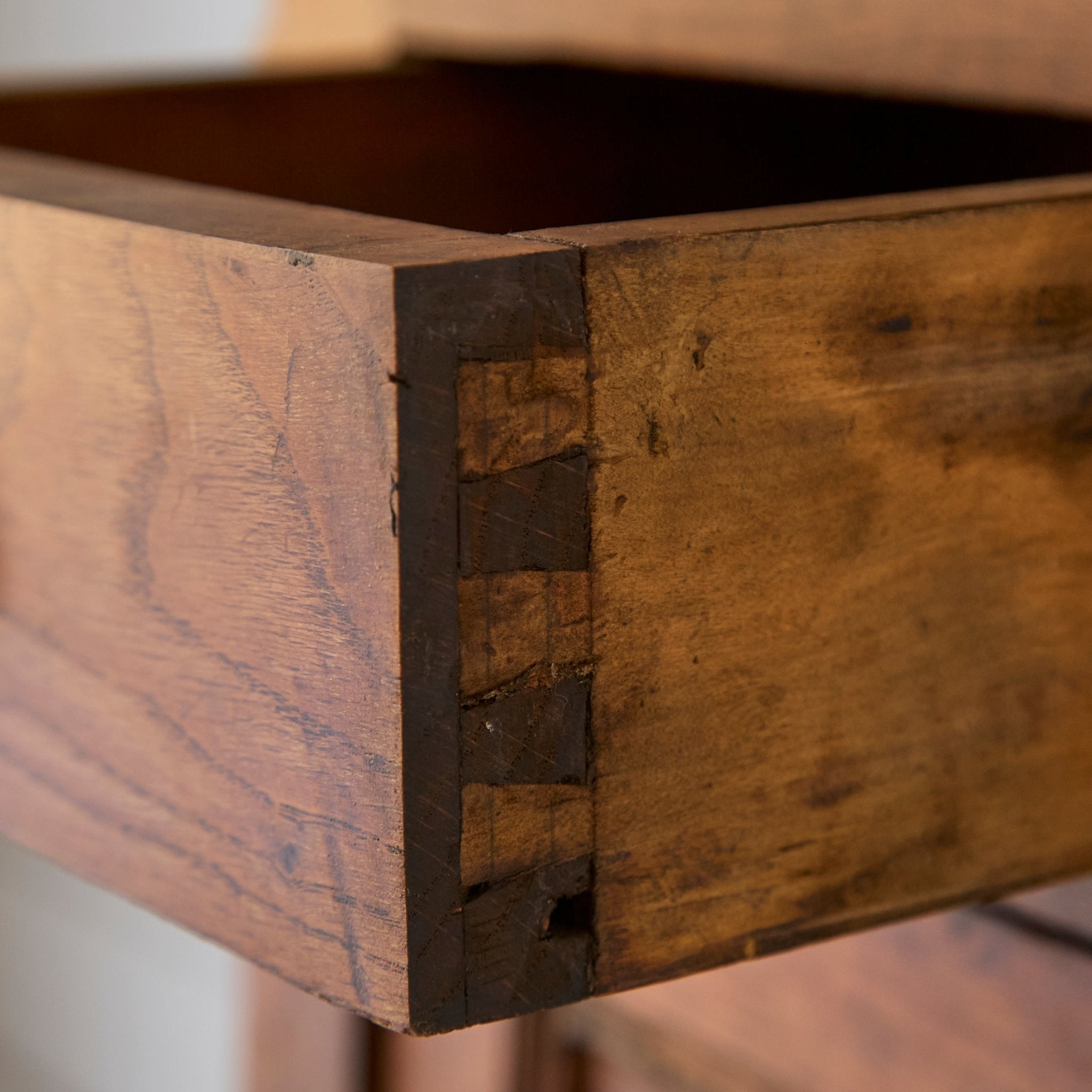 Louis Philippe Walnut Bedside Table - elsie green - furniture