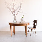 Louis XVI Table with Brass Accent - elsie green - furniture