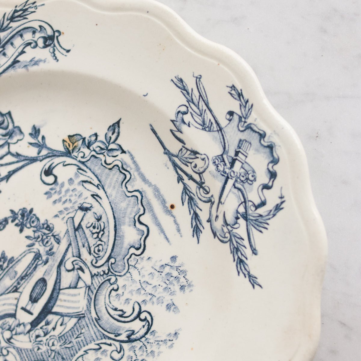 Louis XVI Transferware Salad Plate Set of 4 - elsie green - The French Kitchen